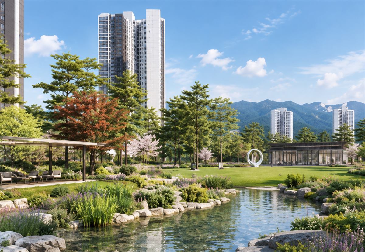 아이파크 무등산 스카이포레 조경 계획 이미지 (CG)